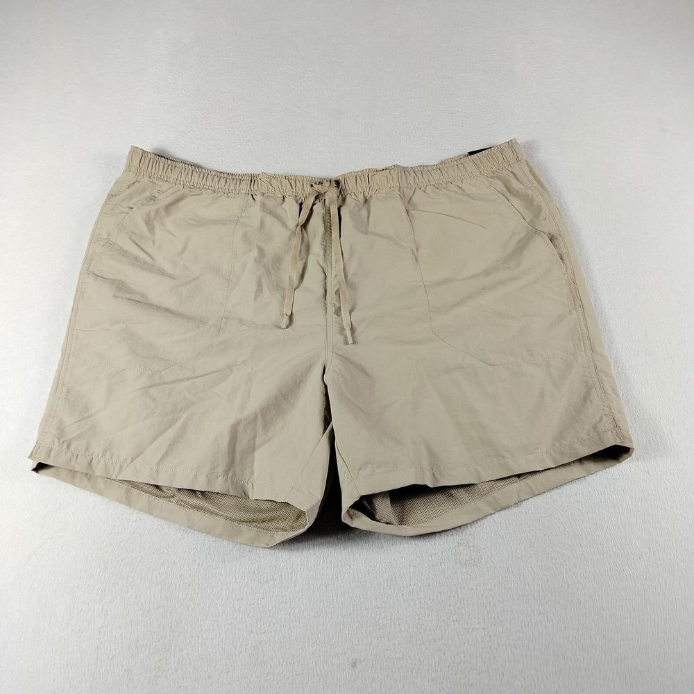 DSG Shorts Mens 2XL Khaki Relaxed Fit Mesh Lined‎ Water Repellent Activewear
